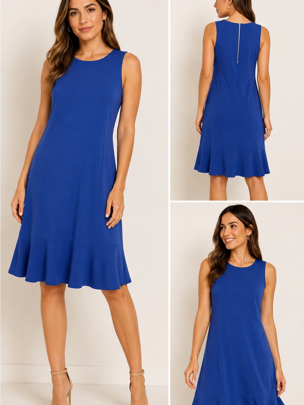 NWT Tommy Bahama Darcy Flounce Dress SP Small Petite Mazarine Blue $148